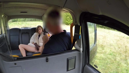 Honour May gets fucked by cocky taxi driver
