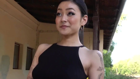 Exotic bimbo Rae Lil Black gets fucked in some abandoned building