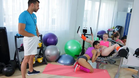 Billi Star and Lady Bug get nicely fucked in the gym