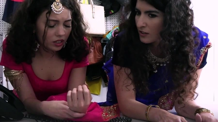 Satine Summers and Nikki Slick lick each other's pussy before getting laid