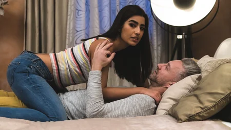 Dark-haired minx Aaeysha gets a good dicking from her man