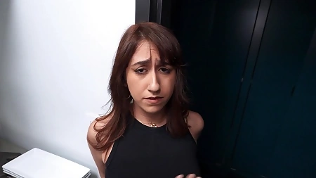 Tattooed nookie with natural tits gets fucked by cocky bartender