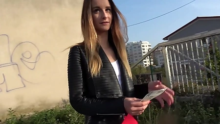 Adelle Unicorn sucks big cock and fucks in public for some cash